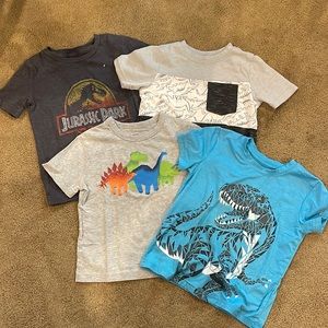 Set of 4 Dino T-shirts